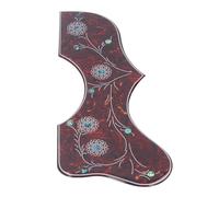 J 200 Folk Acoustic Cuitar Celluloid Pickguard Adesivo, Protezione da Graffio a Impatto con Design dei Fiori, Spessore di 2,5 Mm, Protezione Autoadesiva per la Decorazione