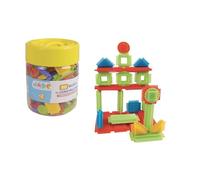 J.A.D.E - Blocchi di Costruzione - Gioco di Costruzione - 056907-50 pezzi - Multicolore - Giocattolo per Bambini - Mattoncini Sensoriali - Compleanno - Blocco di Montaggio - Regalo - Da 2 anni in su