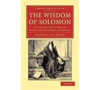 J. A. F. Gregg The Wisdom of Solomon (Tascabile)