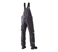 J.A.K. 160350124 Serie 1603 - Salopette 65% poliestere/35% cotone, grigio/nero, taglia 68 R (49/32)