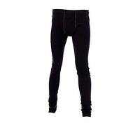 J.A.K. 60061203 Serie 6006 - Pantaloni intimi funzionali, 100% lana merino, taglia L, colore: Nero