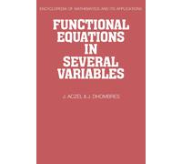 J. Aczel J. Dhombres Functional Equations in Several Variables (Tascabile)