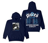 J Arthur The Pisces World Tour 2025 Felpa con cappuccio a maniche lunghe Streetwear Donna Uomo Felpe con cappuccio, Marina Militare, XL