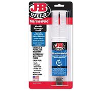J-B Weld 50172 MarineWeld Marine Adhesive Epoxy Syringe - Dries White - 25ml by J-B Weld