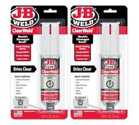 J-B Weld ClearWeld Siringa 25 ml - Confezione da 2