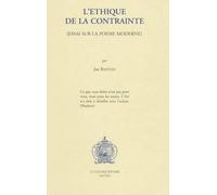 J. Baetens L'éthique de la contrainte. Essai sur la poésie moderne (Tascabile)