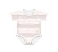 J Bimbi Body 0-36m In Bambu' 4 Stagioni Righe Pesca
