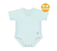 J Bimbi 4Season Stripes - Body Neonato 0-36 Mesi Fantasia Righe Verde Acqua