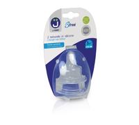 J BIMBI - Bfree Tettarelle in Silicone per Classic e Super Glass - 2pz, Flusso Variabile