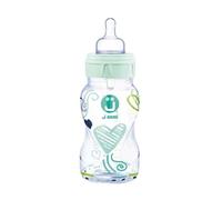 J Bimbi Biberon Neonato Anti Otite e Anti Colica - 260 ml 0+ - Trendy Verde Acqua