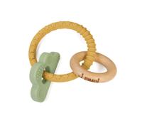 J Bimbi Bite & Play - Charms Massaggiagengive in Silicone e Legno Nuvola 4m+, 1 pezzo