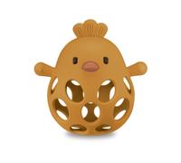 J Bimbi Bite & Play - Chicken Massaggiagengive in Silicone Mango 6m+, 1 pezzo