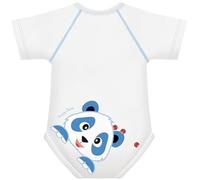 J Bimbi Body 0-36 mesi a taglia unica in cotone biologico in caldo cotone Warm - Panda