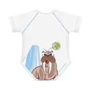 J Bimbi Body 0-36 mesi a taglia unica in cotone biologico in caldo cotone Warm - Tricheco