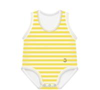 J bimbi body 0-36m bio cotton summer righe giallo-bianco