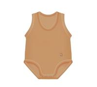 Jbimbi Body 0-36mesi Senza Maniche Cotone Biologico Cammello Marrone
