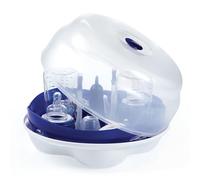 J BIMBI Smart Sterilizzatore per Microonde per Biberon e Accessori Neonati, Universale fino a 4 Biberon, Sterilizzazione Rapida in 4 Minuti, BPA Free