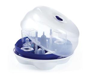 J BIMBI Smart Sterilizzatore per Microonde per Biberon e Accessori Neonati, Universale fino a 4 Biberon, Sterilizzazione Rapida in 4 Minuti, BPA Free