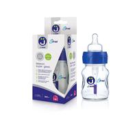 J Bimbi J BIMBI B FREE SUPER GLASS 160 ML BIBERON IN VETRO CON CANULA ANTICOLICHE E TETTARELLA IN SILICONE