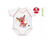J Bimbi Warm Let It Snow - Body Neonato 0-36 Mesi Unisex Renna, 1 body