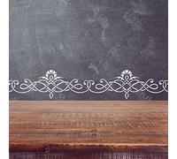 J BOUTIQUE STENCILS Bordo della parete Elegante Classico Stencil Modello 097 Modello riutilizzabile per la decorazione della parete di DIY