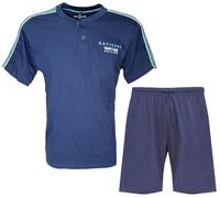 J. Brand International Srl Navigare Pigiama Uomo Estivo Cotone Jersey Manica Corta Misure comode conformate calibrate 41646B (IT, Numero, 58, Plus, Regular, Navy)