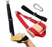 J Bryant Manico ergonomico in legno per allenamento su polsi e avambracci, cinghia regolabile per la forza della presa e del perno di caricamento della puleggia