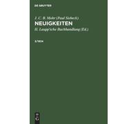 J C B Mohr (Paul Siebeck) Neuigkeiten (Copertina rigida)