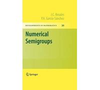 J.C. Rosales P. A. García-Sánchez Numerical Semigroups (Copertina rigida)