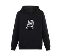 J.Cole Born Sinner Crown Only Logo Mens Hoodies Printed Graphic Pullover Unisex Black Sweatshirts XL