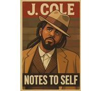 J. Cole - Notes To Self: Notebook with inspirational J. Cole lyrics