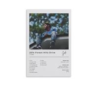J Cole - Poster con stampa artistica su tela, motivo: Forest Hills Drive, motivo: album musicale, 30 x 45 cm, senza cornice