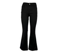 J-CUBE jeans donna a zampa in cotone modello FIONA GABARDINA MADE IN ITALY