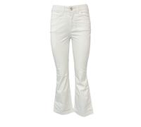 J-CUBE jeans donna a zampa in cotone modello FIONA GABARDINA MADE IN ITALY