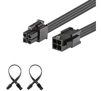J&D 2 Confezioni ATX 4 Pin CPU Maschio a Femmina Extension Cavo - 20cm