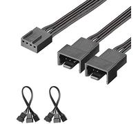 J&D 2 Confezioni PWN Fan Taccuino Del Cavo Splitter - 15cm