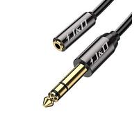 J&D 3,5 mm a 6,35 mm Cavo, Oro-Placcato [Copper Shell] [Robusto] 3,5mm (1/8 pollice) Femmina TRS a 6,35mm (1/4 pollice) TRS Maschio Adattatore Audio Stereo Cavo (0.9 Meter)