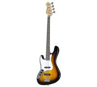 J & D Bass guitar JB-L Lefthand 3-Tone Sunburst - Basso elettrico mancino