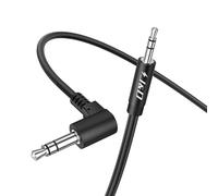 J&D Cavo Audio Ausiliario Da 3,5 mm a 2,5 mm, Connettore per Cuffie Angolato a 90°, Cavo Adattatore Audio Stereo Maschio Da 2,5 mm a Femmina Da 3,5 mm, Compatibile con Auricolari Bose e JBL, 2 Metro
