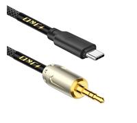 J&D Cavo Audio USB C a 3,5 mm, Cavo AUX Ausiliare Intrecciato USB C Compatibile con iPhone 16/17 Series, 1 m