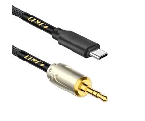 J&D Cavo Audio USB C a 3,5 mm, Cavo AUX Ausiliare Intrecciato USB C Compatibile con iPhone 16/17 Series, 1 m