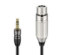 J&D Cavo Microfonico Stereo da 1/8 a XLR, Cavo Bilanciato TRS da 3,5 mm a XLR Guscio in Rame XLR a TRS 1/8 Pollice 3,5 mm Cavo Audio TRS Maschio a XLR Femmina per Fotocamera DSLR, 1.8 Meter
