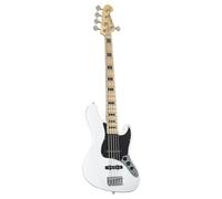 J & D JB Vintage 1975 5-String Electric Bass (White) - Basso elettrico a 5 corde