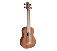 J & D UK-BM1R FL Fretless Bass Ukulele (Natural) - Fretted bass ukulele