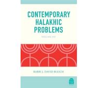 J David Bleich Contemporary Halakhic Problems (Copertina rigida)