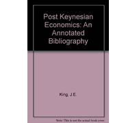 J. E. King Post Keynesian Economics (Copertina rigida)