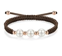 J.Endéar JENDEAR Bracciale Intrecciati Donna Ragazza, Bracciale Amicizia, Bracciale Corda, Bracciale Perle, Bracciali Yoga, Regali Gioielli Donna