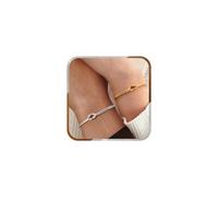 J.Fée 1 Paio Bracciali Coppia Bracciale Amicizia Bracciale Donna Argento 925 Bracciali Amicizia Donna, Braccialetti Donne Oro, Regali di Coppia, Regalo Amica, Regalo Fidanzato, San Valentino Per Lei