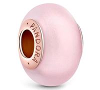 J.Fée 1 Pezzo Charms per Bracciali Ciondoli per Collane in 925 Argento Sterling, Ciondoli a Braccialetti, Adatto a Braccialetti e Collane, Clip Ciondolo in Vetro Color Rosa, Regalo Donna