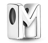 J.Fée 1 Pezzo Charms per Bracciali Ciondoli per Collane in 925 Argento Sterling, Ciondoli a Braccialetti, Adatto a Braccialetti e Collane, Ciondolo con Lettera, Regalo Donna